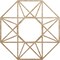 Ekena Millwork Guardian Wood Fretwork Pierced Ceiling Medallion, Red Oak, 24"OD x 9 3/8"ID x 1/4"T CMWP24X24X0250GDRO - alternate 1